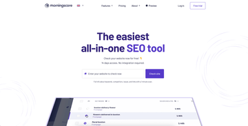 Morningscore SEO Tool for vintage clothing business