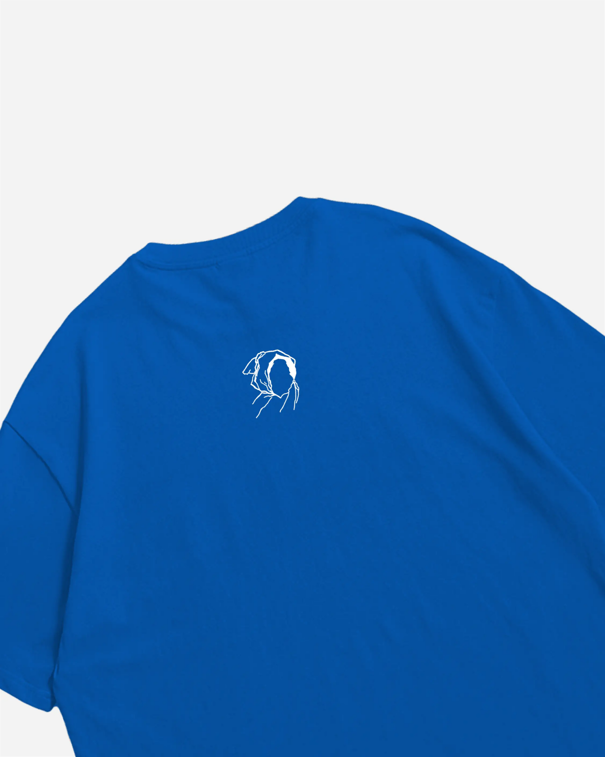 COBALT BLUE CASSO HEAVYWEIGHT BOX FIT TSHIRT - UNMARKET