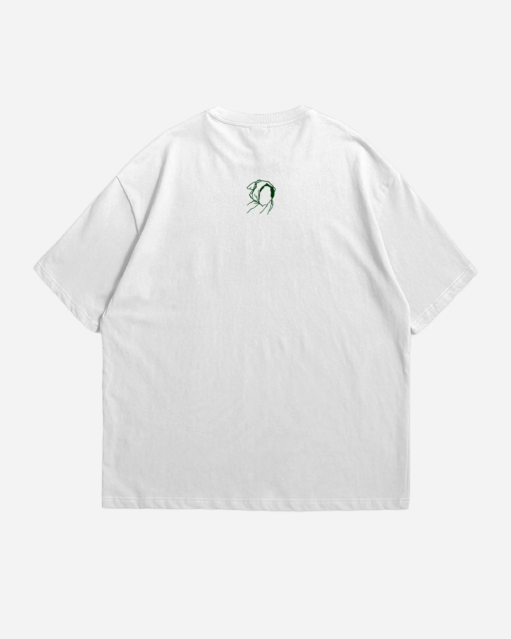 GREEN CASSO HEAVYWEIGHT BOX FIT TSHIRT - UNMARKET