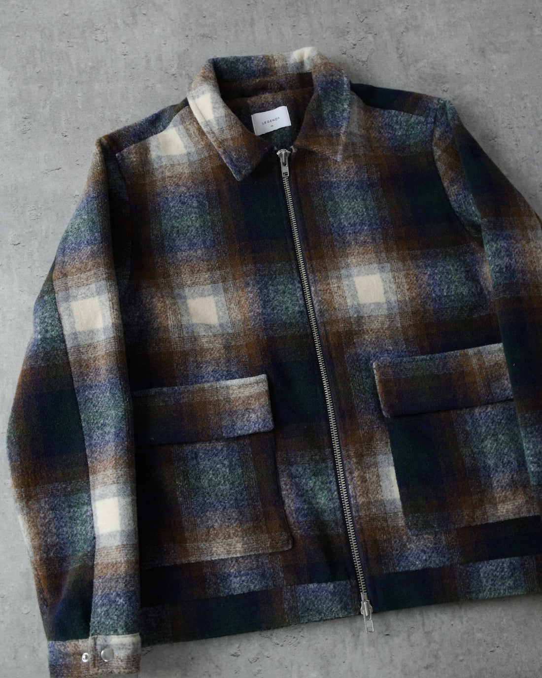 LEGENDS ORTEGA JACKET - BROWN CHECK | UNMARKET