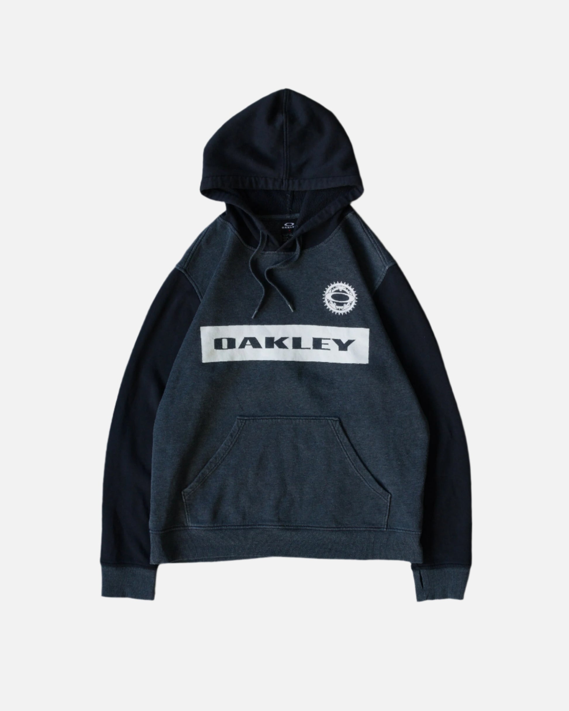 OAKLEY TWO TONE HOODIE - BLACK/DARK GREY | UNMARKET