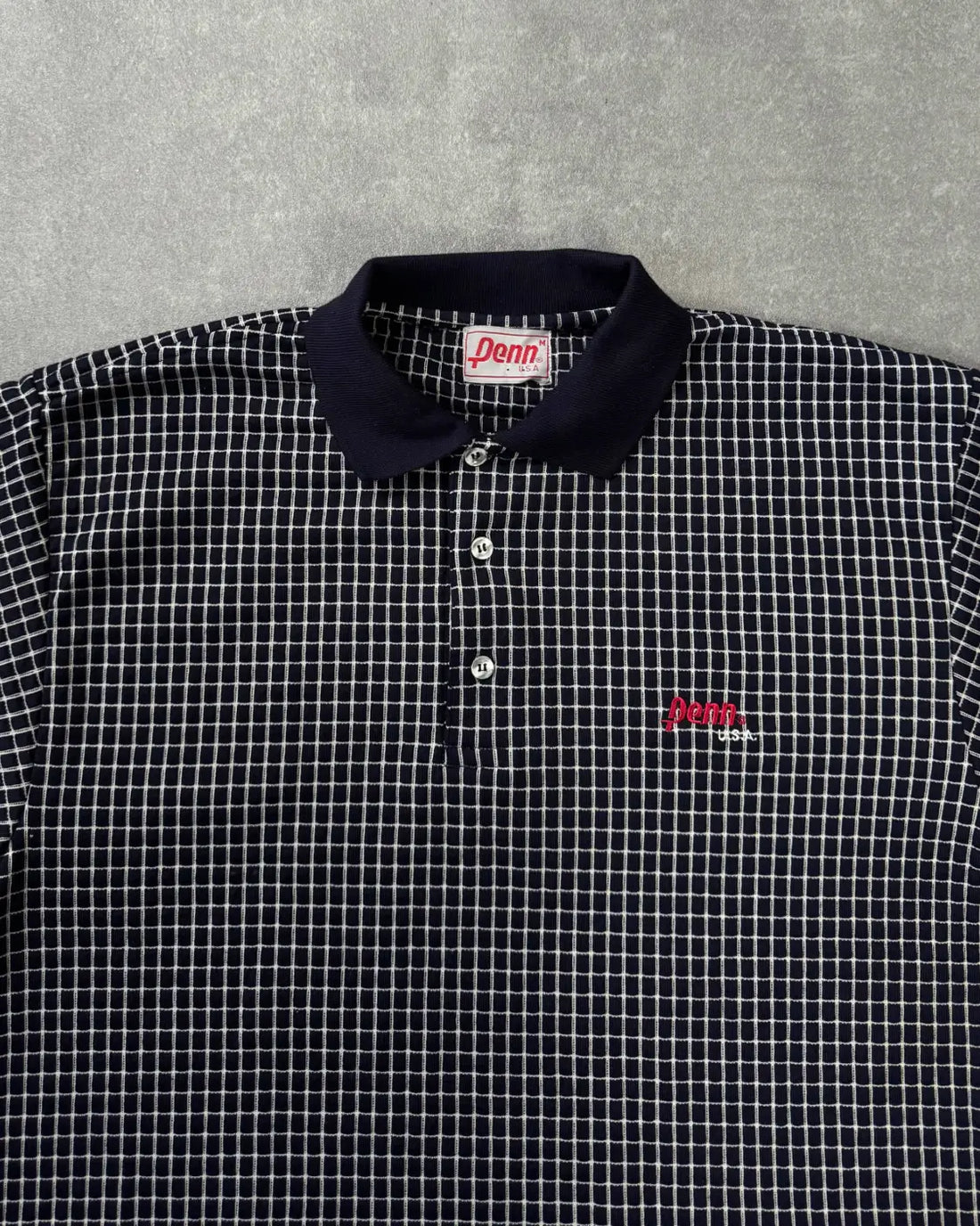 VINTAGE PENN USA GRID POLO