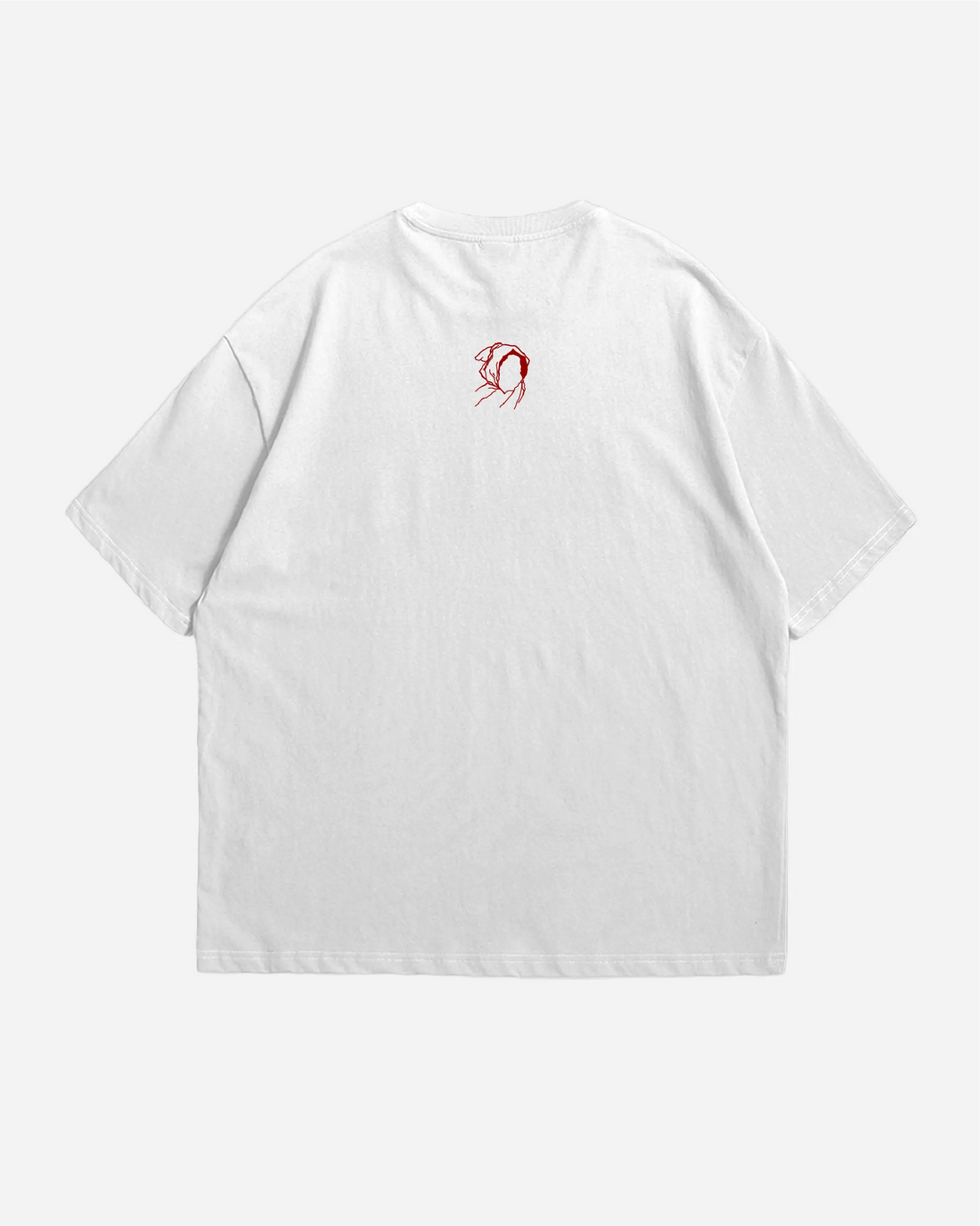 RED CASSO HEAVYWEIGHT BOX FIT TSHIRT - UNMARKET