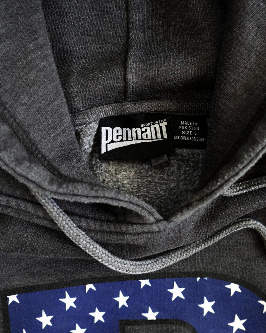 PENNANT R USA Dark Grey Vintage Hoodie - VINTAGE HOODIE - VINTAGE SWEATSHIRT