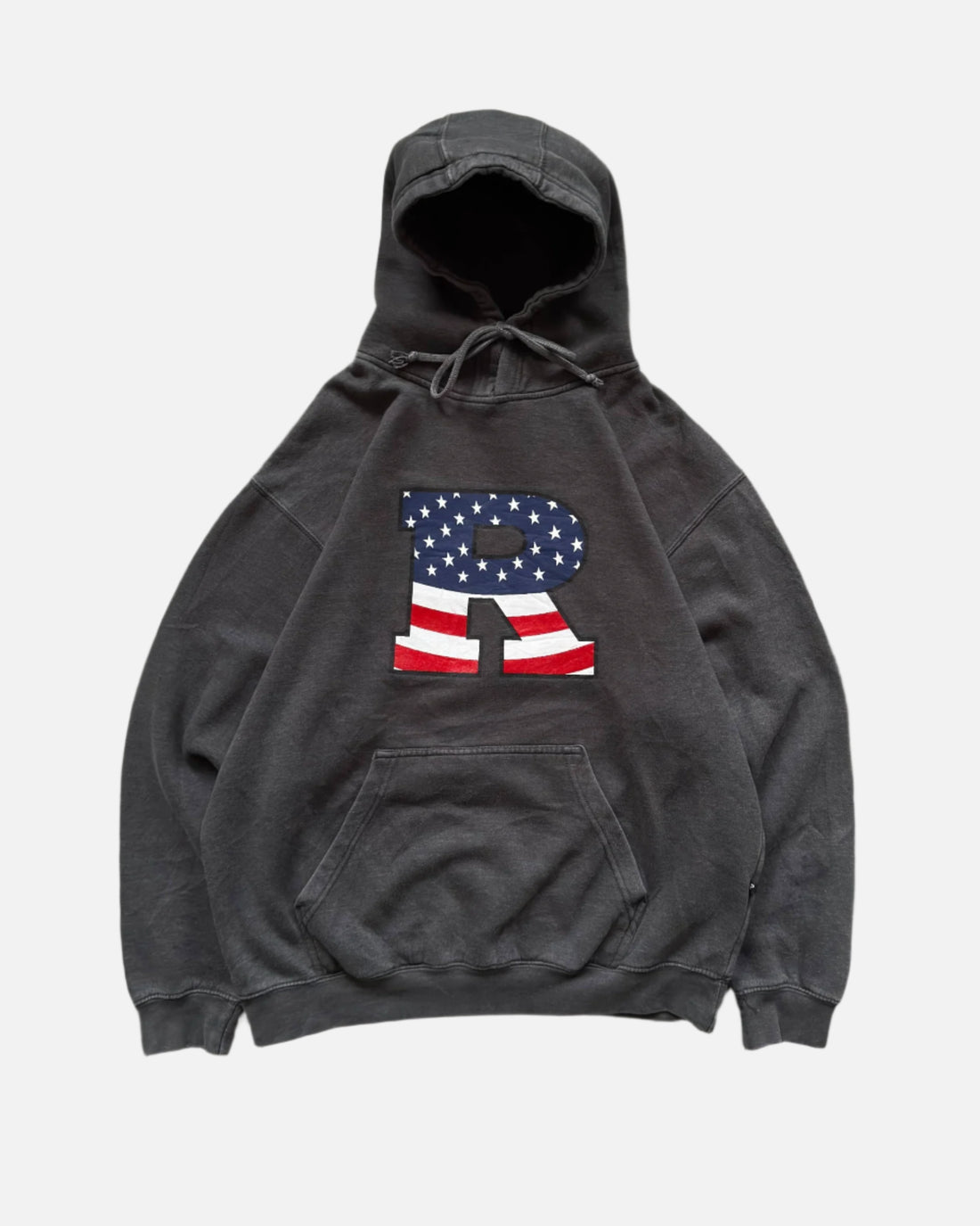 PENNANT R USA Dark Grey Vintage Hoodie - VINTAGE HOODIE - VINTAGE SWEATSHIRT