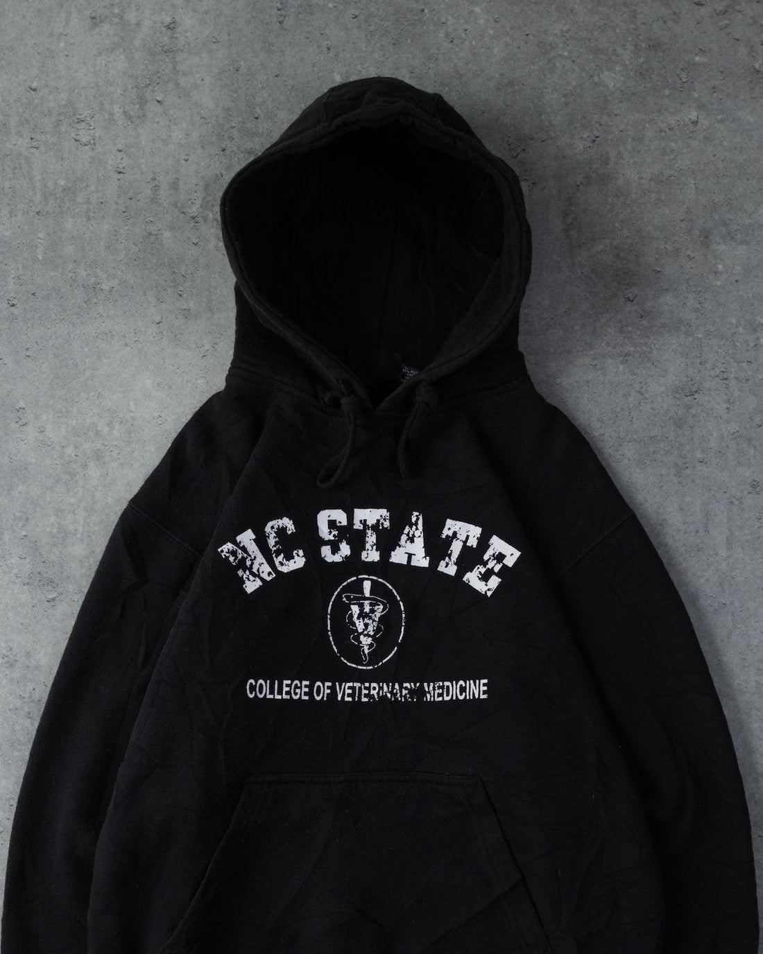 VINTAGE 2000S NC STATE HOODIE - BLACK | UNMARKET