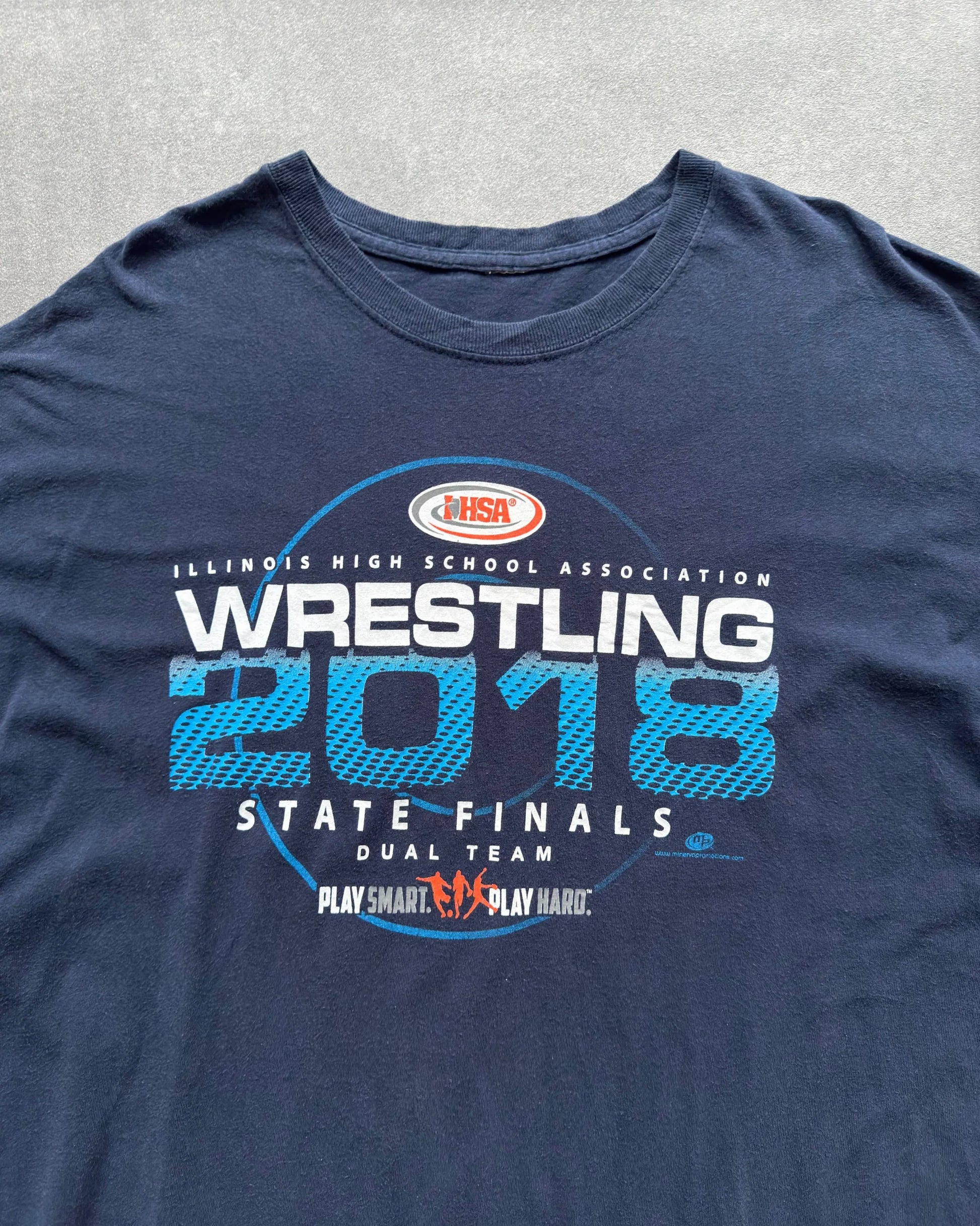 WRESTLING TEE - NAVY