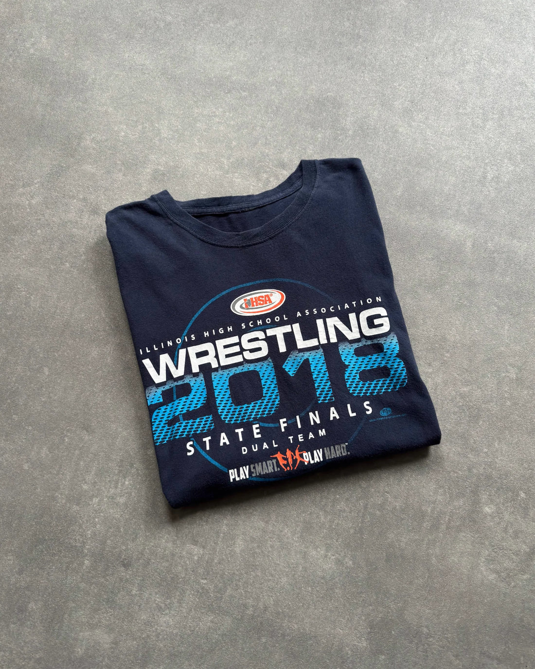 WRESTLING TEE - NAVY