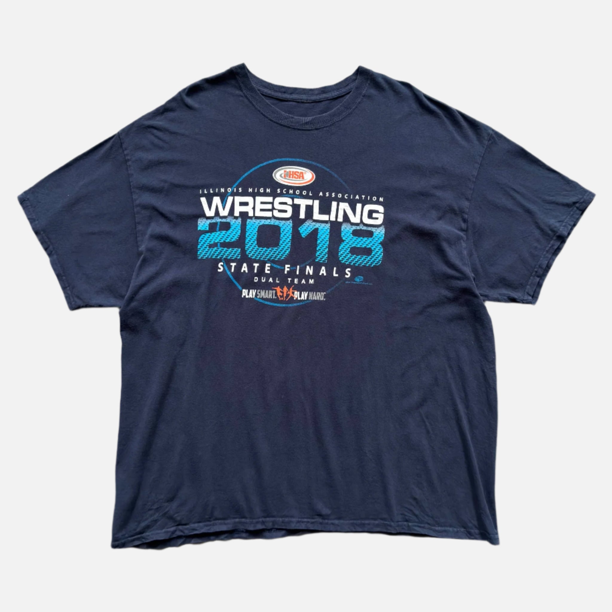 WRESTLING TEE - NAVY